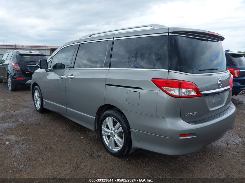 2013 Nissan Quest Le/S/Sl/Sv VIN: JN8AE2KP1D9062251 Lot: 39329641