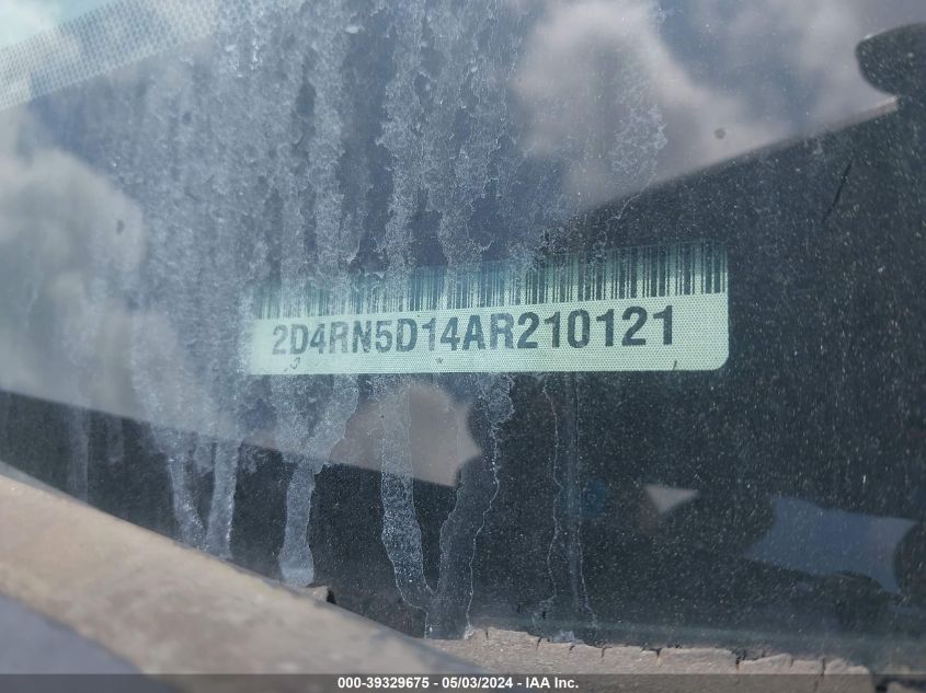 2010 Dodge Grand Caravan Sxt VIN: 2D4RN5D14AR210121 Lot: 39329675