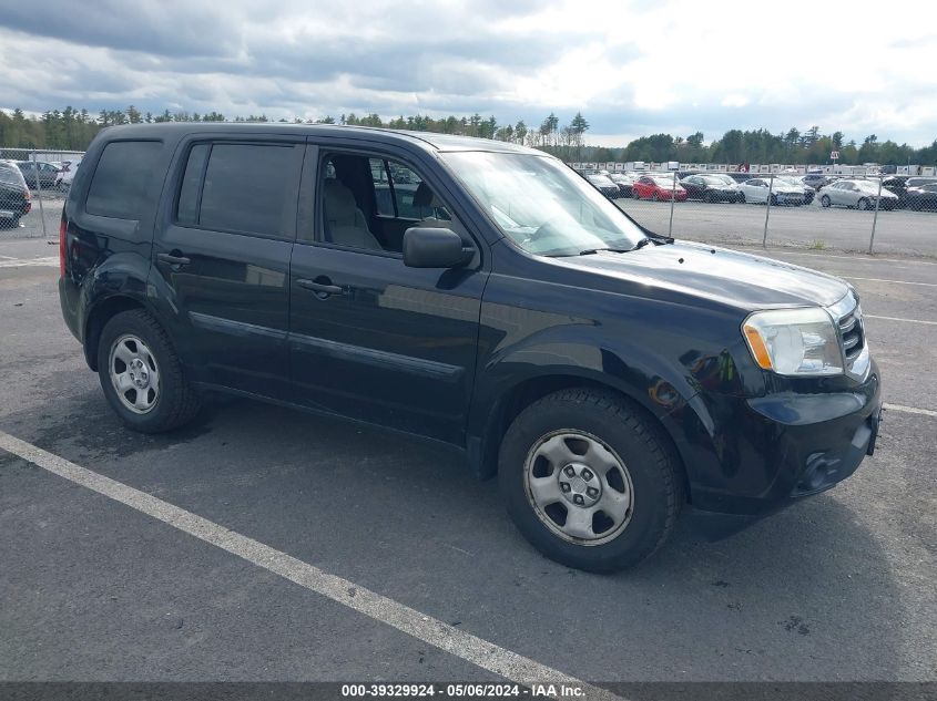 2014 Honda Pilot Lx VIN: 5FNYF4H23EB050897 Lot: 39329924