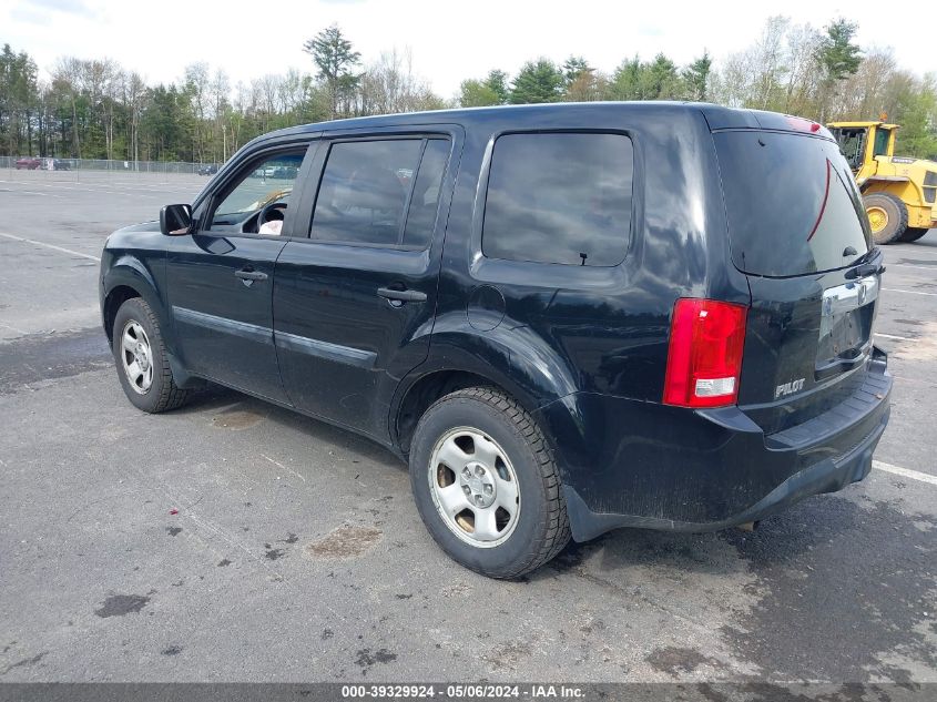 2014 Honda Pilot Lx VIN: 5FNYF4H23EB050897 Lot: 39329924