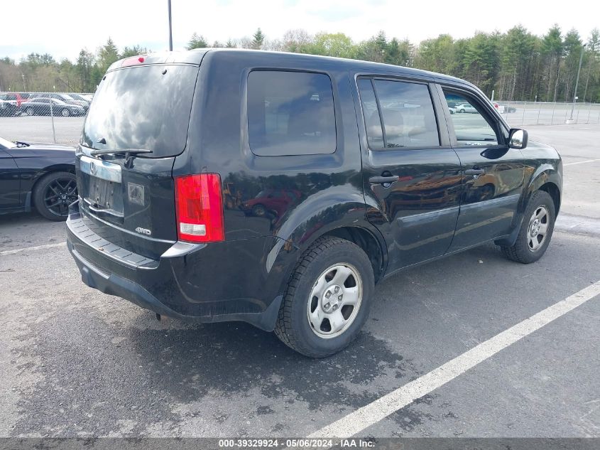 2014 Honda Pilot Lx VIN: 5FNYF4H23EB050897 Lot: 39329924