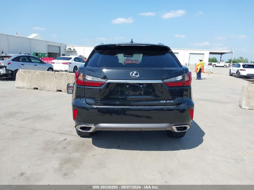 2018 Lexus Rx 350 VIN: 2T2ZZMCA1JC112737 Lot: 39330293