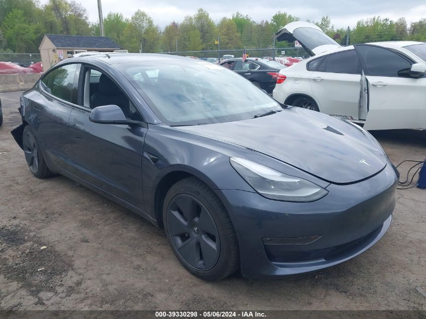 2022 Tesla Model 3 Long Range Dual Motor All-Wheel Drive VIN: 5YJ3E1EB4NF129074 Lot: 39330298