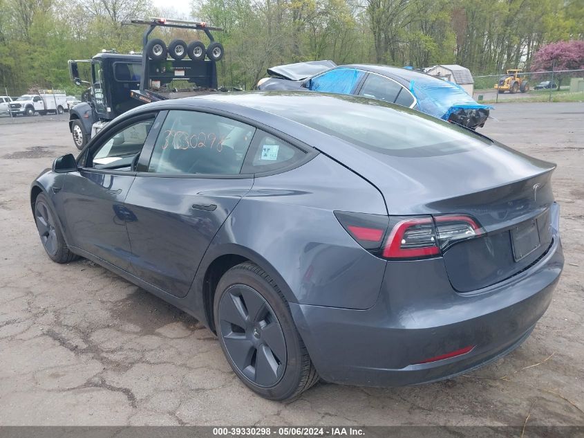 2022 Tesla Model 3 Long Range Dual Motor All-Wheel Drive VIN: 5YJ3E1EB4NF129074 Lot: 39330298