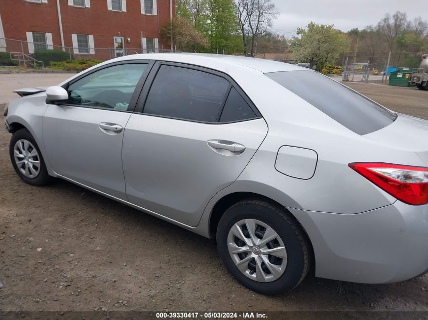 2016 Toyota Corolla L VIN: 2T1BURHE3GC497739 Lot: 39330417