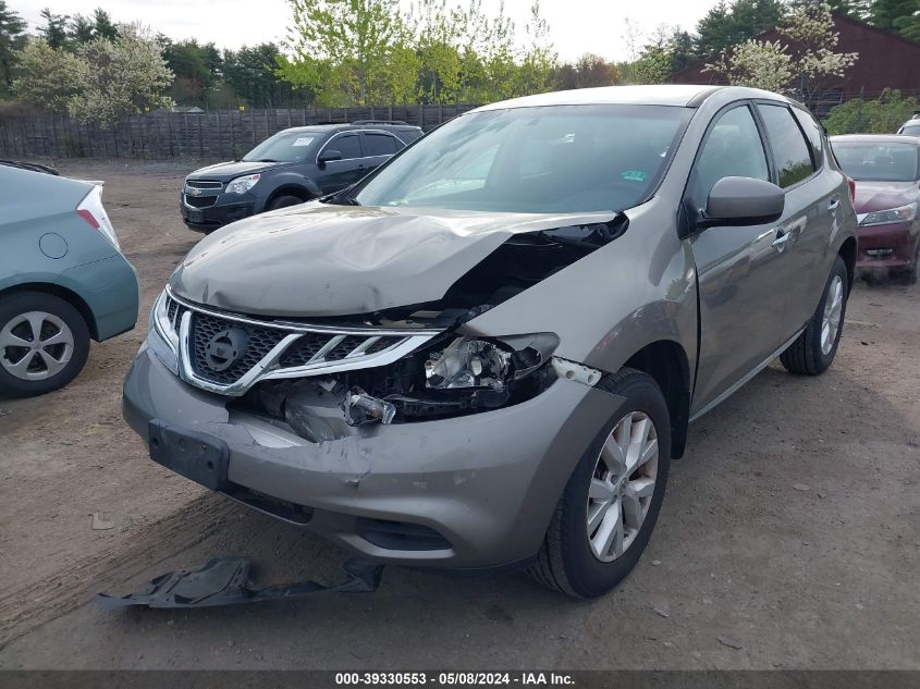 2012 Nissan Murano S VIN: JN8AZ1MW4CW211898 Lot: 39330553