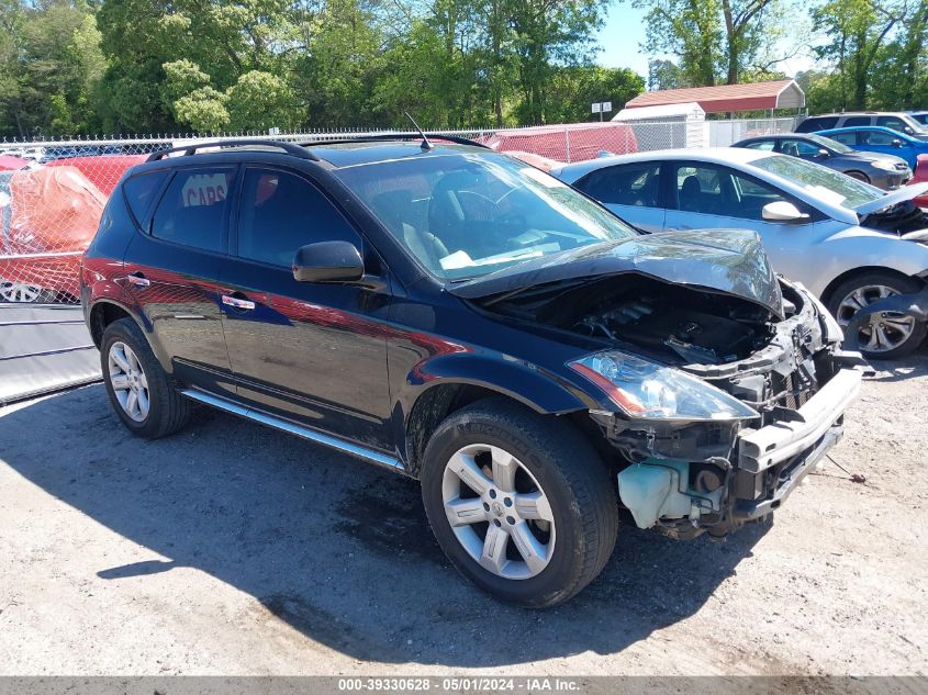 2007 Nissan Murano Sl VIN: JN8AZ08T17W531342 Lot: 39330628