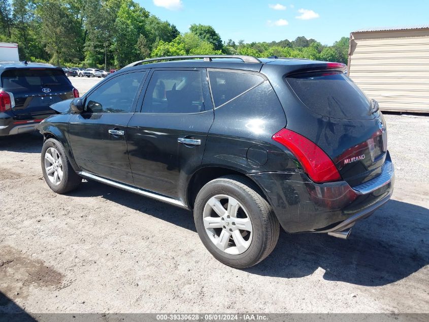 2007 Nissan Murano Sl VIN: JN8AZ08T17W531342 Lot: 39330628