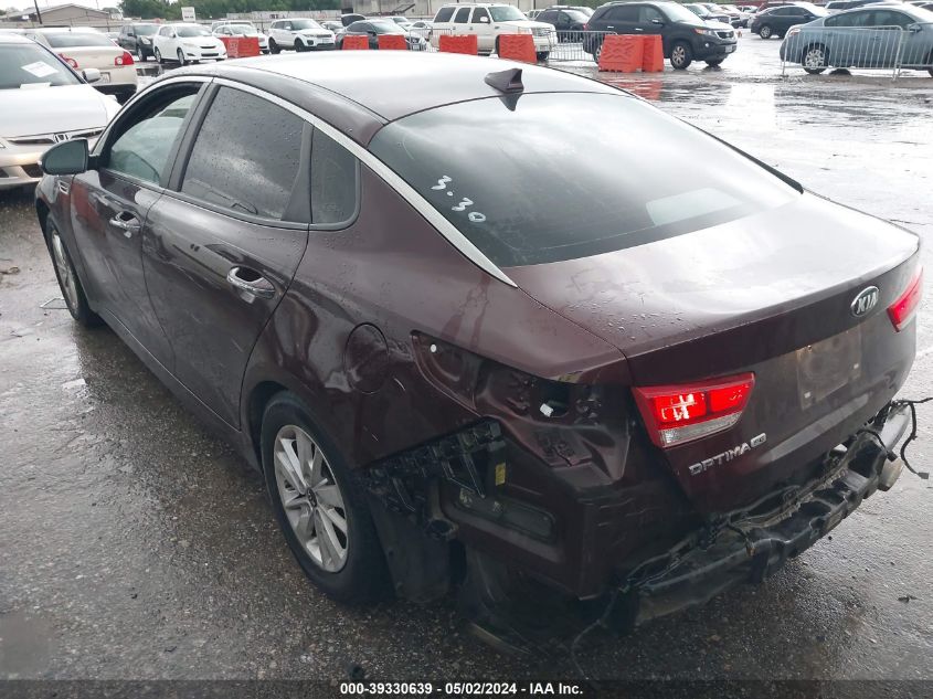 2018 Kia Optima Lx VIN: 5XXGT4L3XJG206543 Lot: 39330639