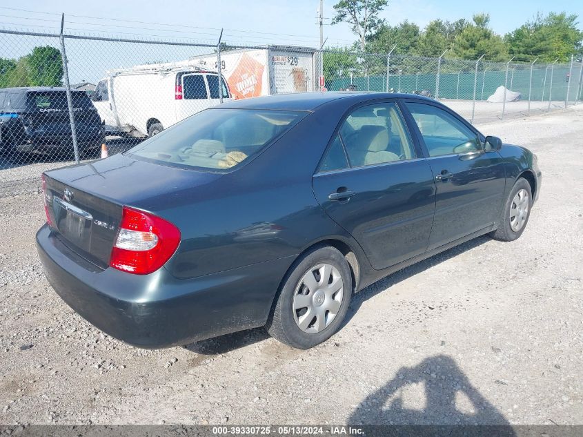 2003 Toyota Camry Le VIN: 4T1BE32K63U672633 Lot: 39330725