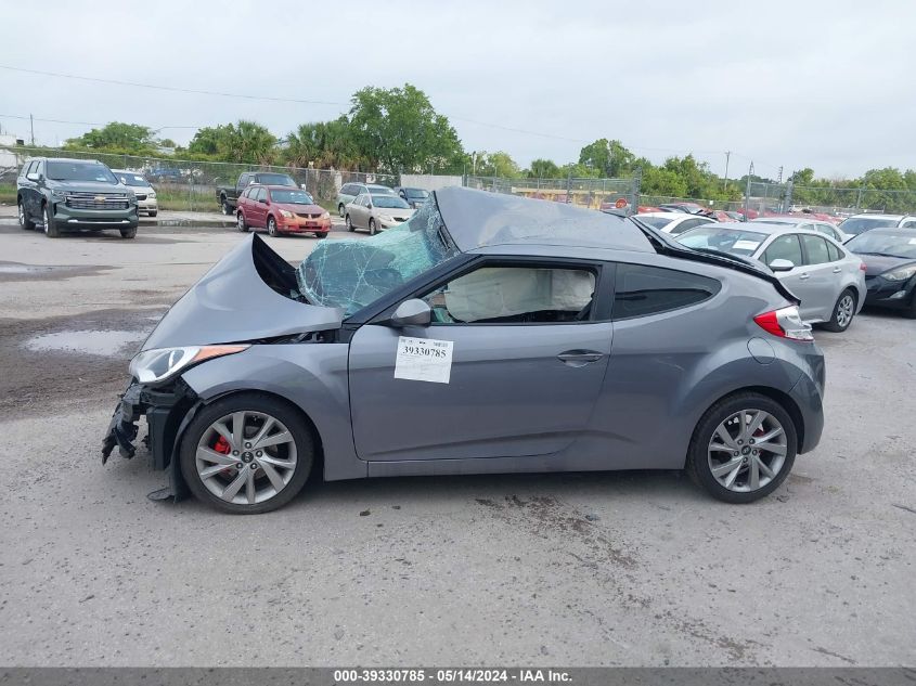 2016 Hyundai Veloster VIN: KMHTC6ADXGU268769 Lot: 39330785