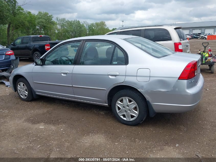 2003 Honda Civic Lx VIN: 1HGES16623L021244 Lot: 39330791