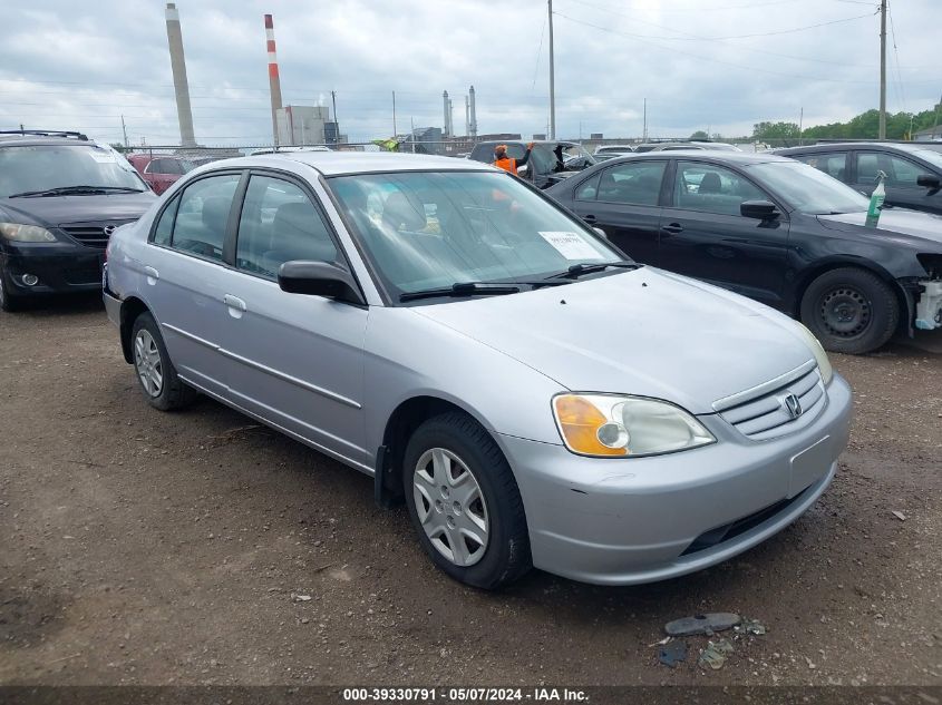 2003 Honda Civic Lx VIN: 1HGES16623L021244 Lot: 39330791