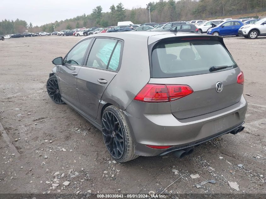 2015 Volkswagen Golf R 4-Door VIN: WVWLF7AU0FW331964 Lot: 39330843