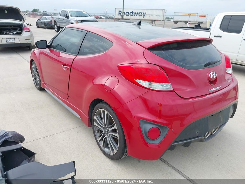 2016 Hyundai Veloster Turbo VIN: KMHTC6AEXGU295009 Lot: 39331120