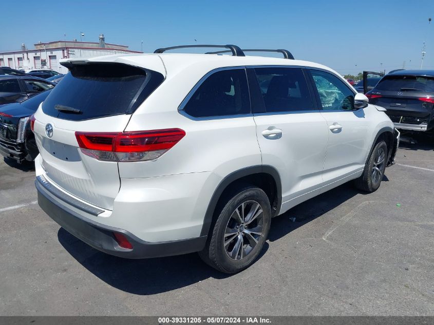 2018 Toyota Highlander Le VIN: 5TDZARFH2JS041086 Lot: 39331205