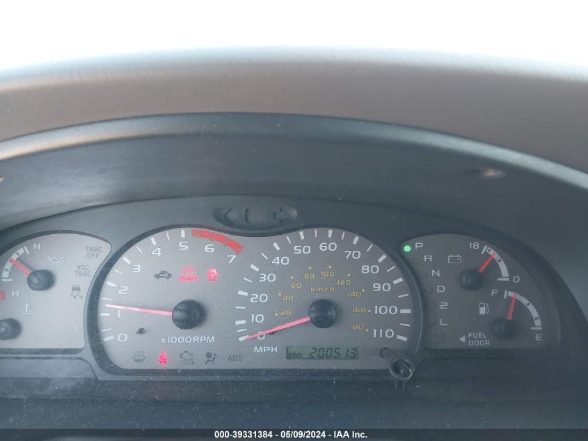 2002 Toyota Sequoia Sr5 V8 VIN: 5TDZT34A42S089445 Lot: 39331384