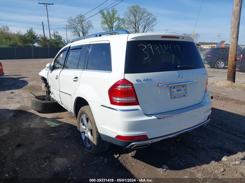 2011 Mercedes-Benz Gl 450 4Matic VIN: 4JGBF7BE0BA650125 Lot: 39331439
