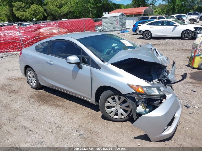 2012 Honda Civic Lx VIN: 2HGFG3B59CH503625 Lot: 39331734