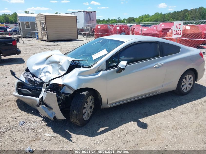 2012 Honda Civic Lx VIN: 2HGFG3B59CH503625 Lot: 39331734