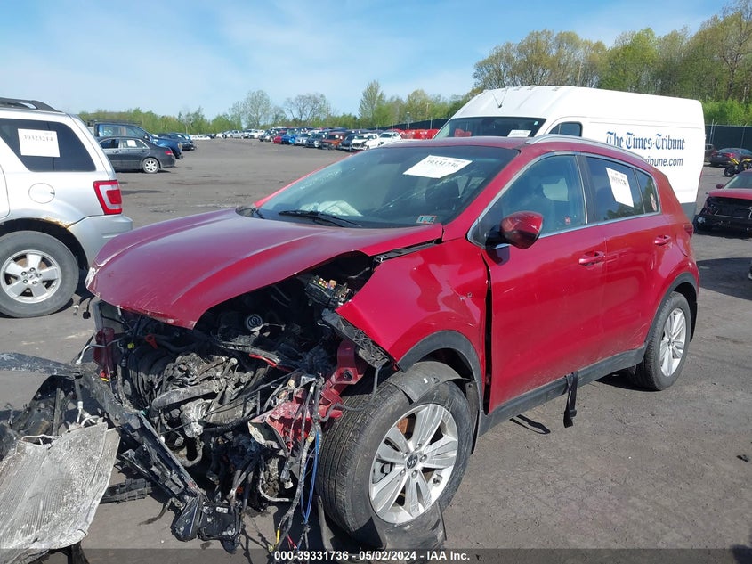 VIN KNDPMCAC1J7391701 2018 KIA SPORTAGE LX
