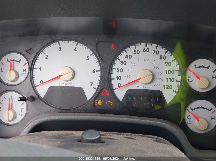 2007 Dodge Ram 1500 Slt VIN: 1D7HA18P17J505899 Lot: 39331799