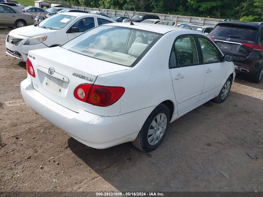 2004 Toyota Corolla Le VIN: 1NXBR32E84Z238780 Lot: 39331809