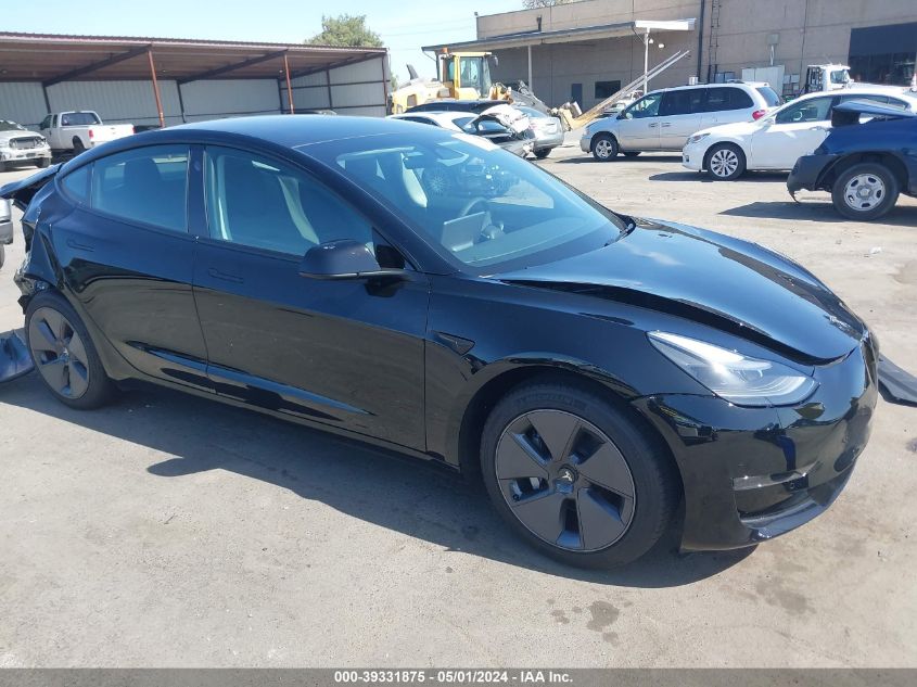 2022 Tesla Model 3 Rear-Wheel Drive VIN: 5YJ3E1EA9NF355215 Lot: 39331875