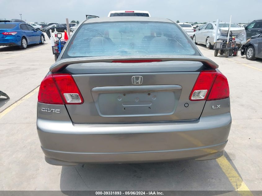 2004 Honda Civic Lx VIN: 2HGES15584H501747 Lot: 39331893