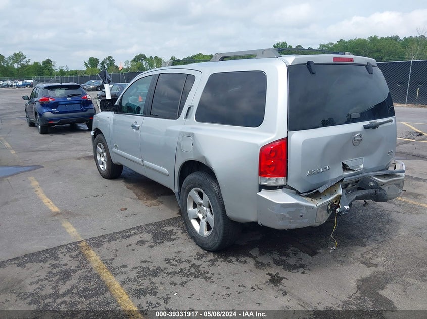 2006 Nissan Armada Se VIN: 5N1AA08A86N702881 Lot: 39331917