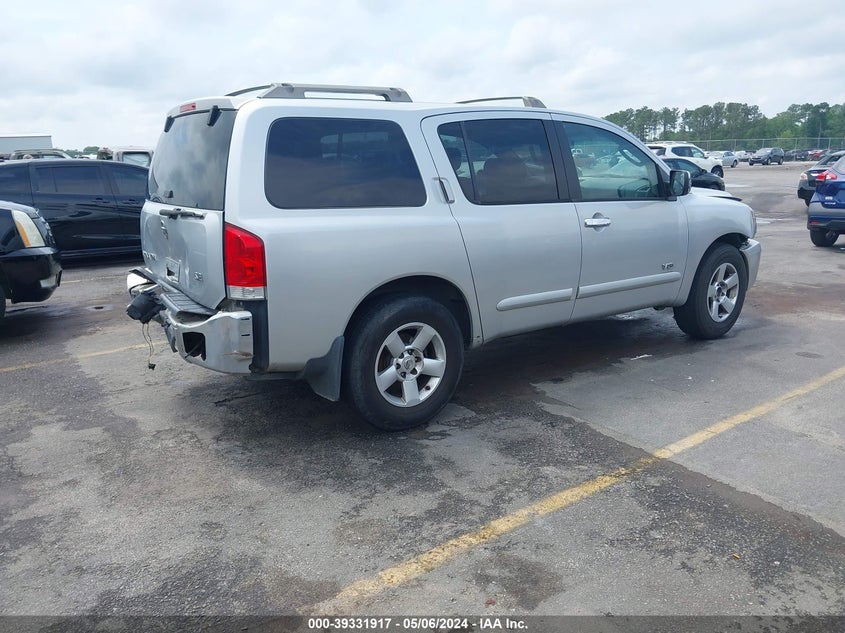 2006 Nissan Armada Se VIN: 5N1AA08A86N702881 Lot: 39331917