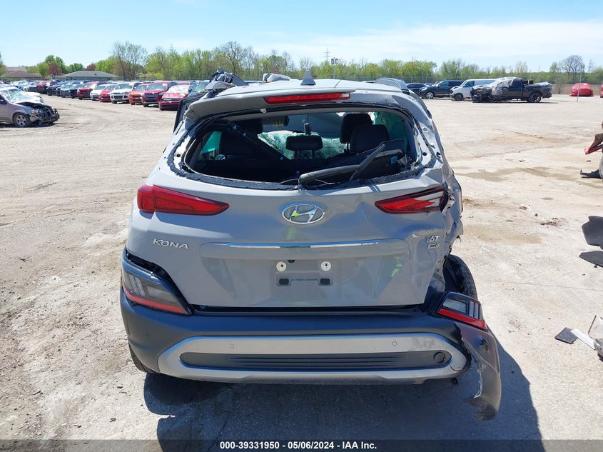 2022 HYUNDAI KONA LIMITED - KM8K5CA35NU879687
