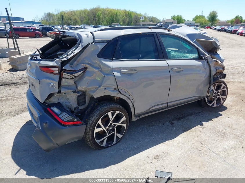2022 HYUNDAI KONA LIMITED - KM8K5CA35NU879687