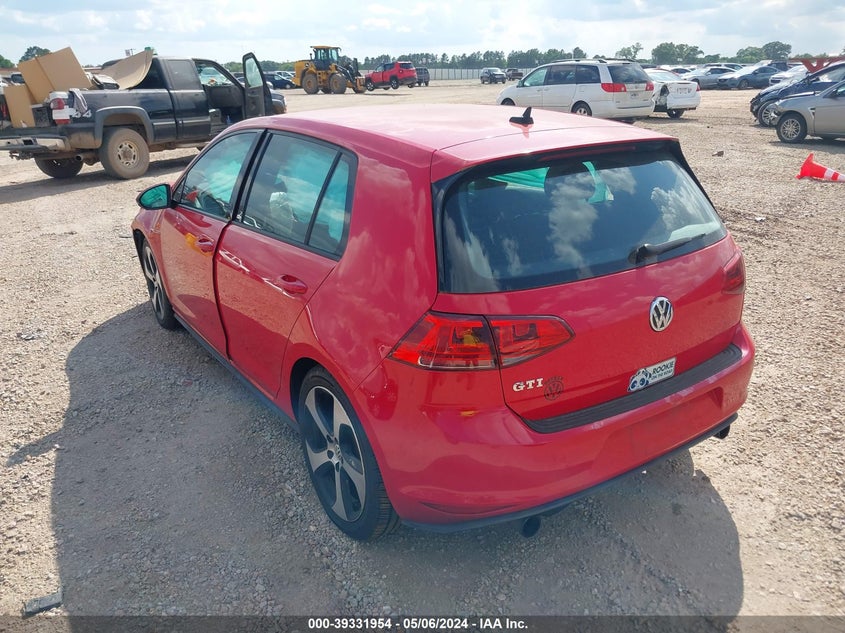 2016 VOLKSWAGEN GOLF GTI S 4-DOOR - 3VW5T7AU7GM015543