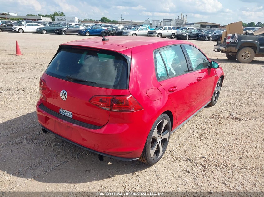 2016 VOLKSWAGEN GOLF GTI S 4-DOOR - 3VW5T7AU7GM015543