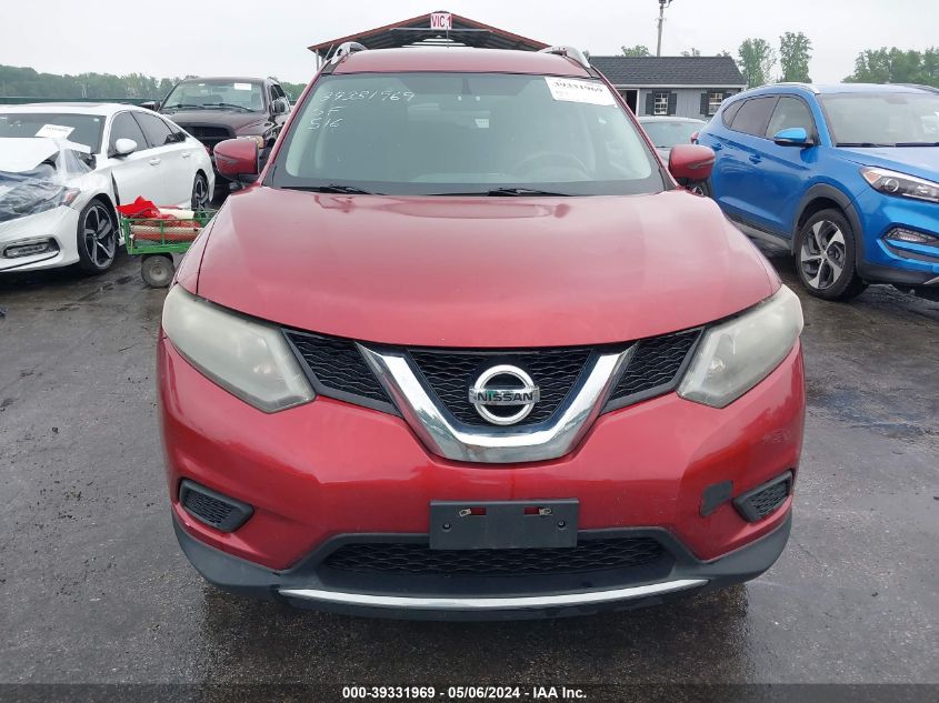 2016 Nissan Rogue S VIN: 5N1AT2MM8GC829102 Lot: 39331969