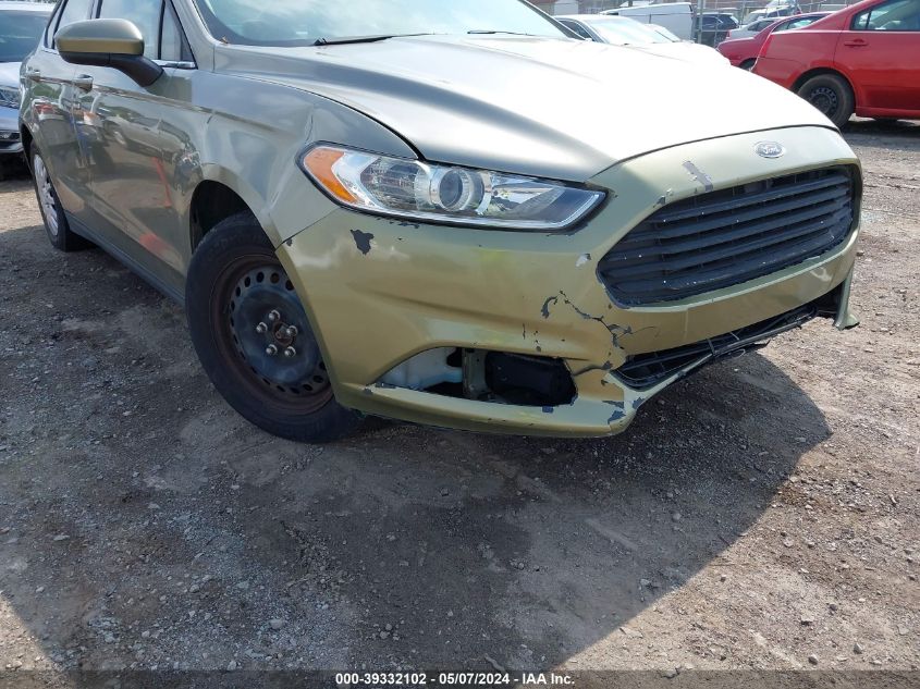 2013 Ford Fusion S VIN: 3FA6P0G74DR166302 Lot: 39332102