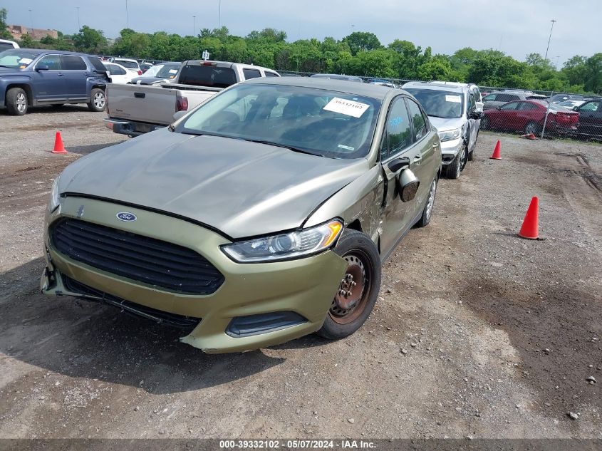 2013 Ford Fusion S VIN: 3FA6P0G74DR166302 Lot: 39332102