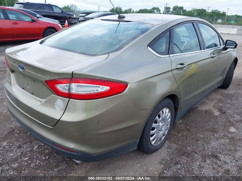 2013 Ford Fusion S VIN: 3FA6P0G74DR166302 Lot: 39332102