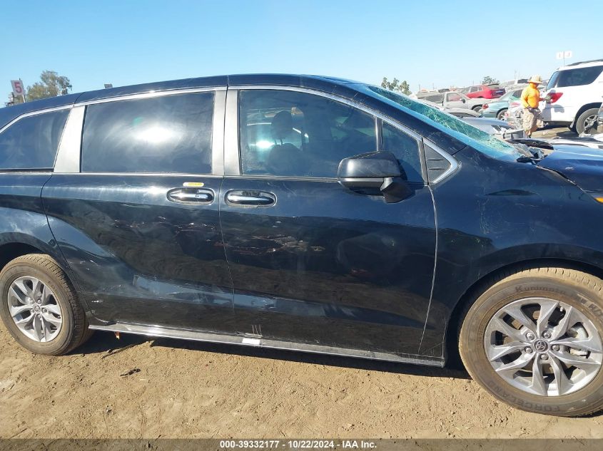 2022 Toyota Sienna Xle VIN: 5TDYRKECXNS130833 Lot: 39332177