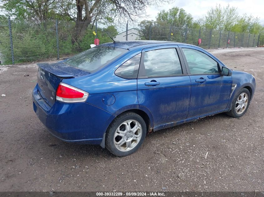 2008 Ford Focus Se/Ses VIN: 1FAHP35N58W229888 Lot: 39332289