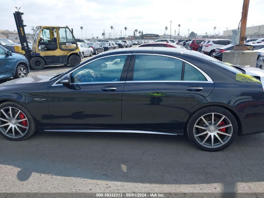 2015 Mercedes-Benz S 63 Amg 4Matic VIN: WDDUG7JB9FA140837 Lot: 39332313