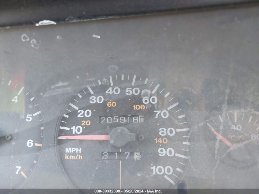 1993 Jeep Grand Cherokee Limited VIN: 1J4GZ78Y2PC607866 Lot: 39332398