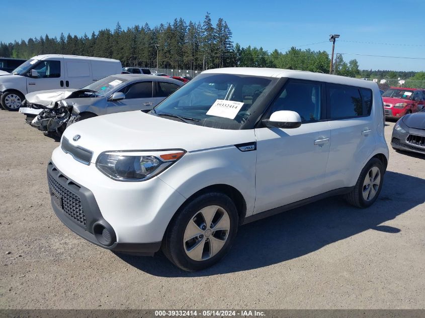 2015 Kia Soul VIN: KNDJN2A28F7156434 Lot: 39332414