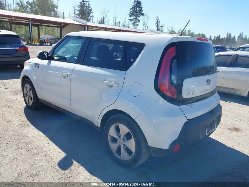 2015 Kia Soul VIN: KNDJN2A28F7156434 Lot: 39332414