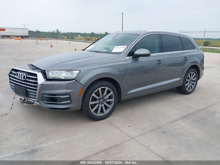 2018 Audi Q7 3.0T Premium VIN: WA1VAAF76JD018715 Lot: 39332558