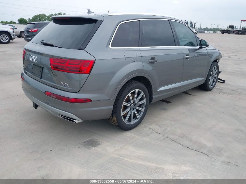 2018 Audi Q7 3.0T Premium VIN: WA1VAAF76JD018715 Lot: 39332558