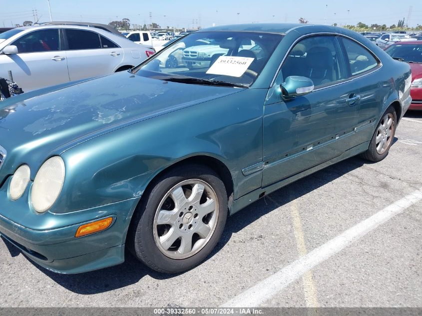 2001 Mercedes-Benz Clk 320 VIN: WDBLJ65G31F190750 Lot: 39332560