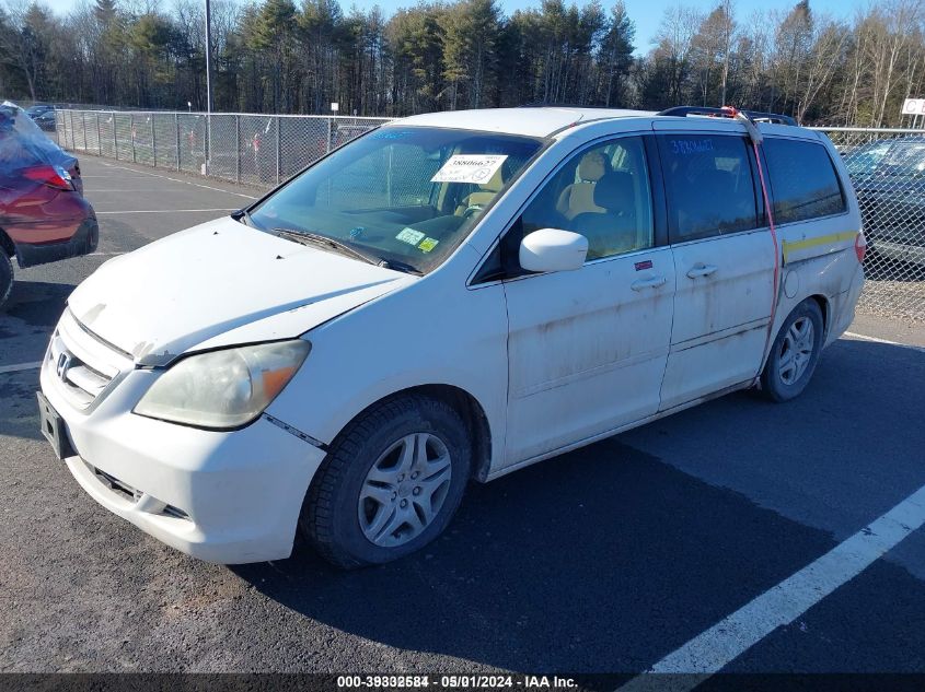 2007 Honda Odyssey Ex VIN: 5FNRL38417B055298 Lot: 39332584