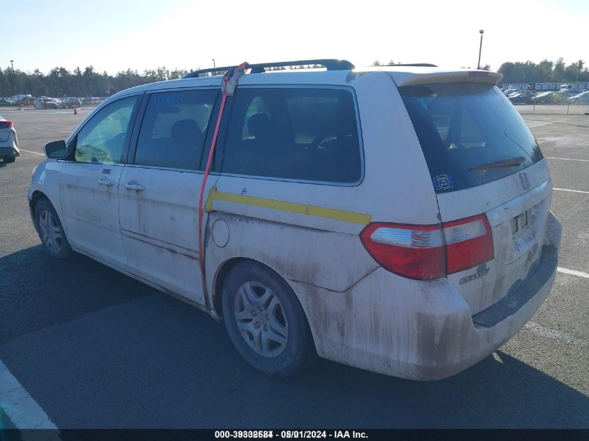 2007 Honda Odyssey Ex VIN: 5FNRL38417B055298 Lot: 39332584